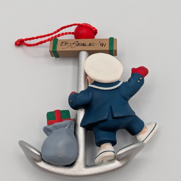 Hallmark Keepsake Santa Sailor 1991 Vintage Christmas Ornament - Picture 7 of 11